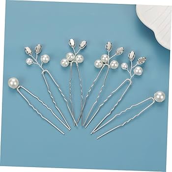 Amazon.com : Gogogmee Pearl Bride Wedding Hair Pins 6pcs